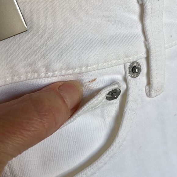 J Crew‎ Curvy Essential Straight Leg Jeans Womens Size 27 White - Picture 6 of 13